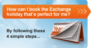 How can I book the Exchange vacation that's perfect for me? By following these 4 simple steps...