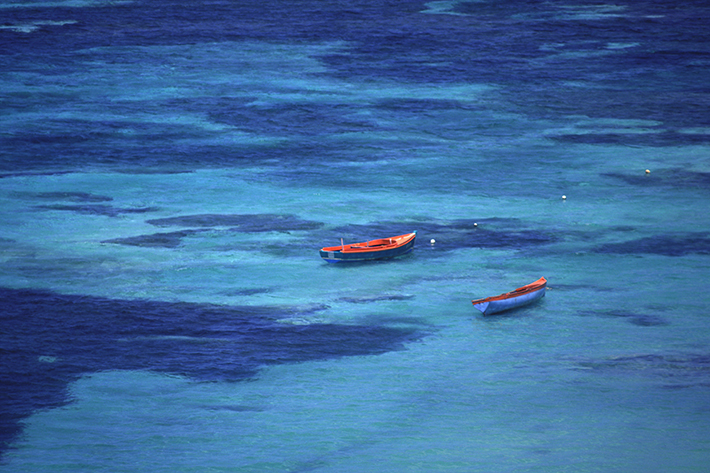 Lancha en San Andrés, Colombia Lancha en San Andrés, Colombia