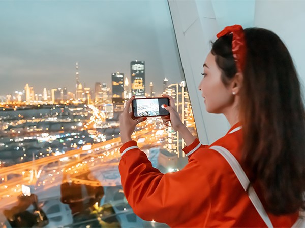 Entrada a la plataforma de observación del Burj Khalifa