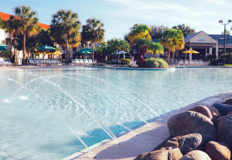 A poolside view of the Holiday Inn Club Vacations at Orange Lake Resort