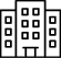 A line icon of a three-story resort building.