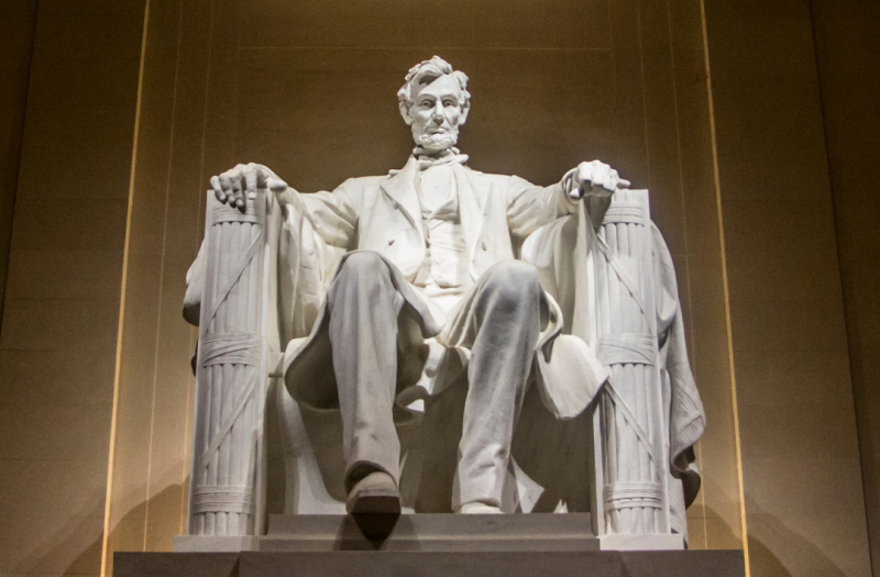 The Lincoln Memorial on the National Mall in Washington, D.C.