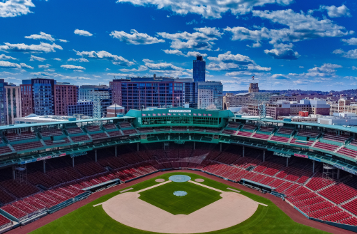 Aerial view of Fenway Park