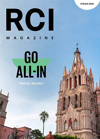 The cover of RCI Magazine showing a church cathedral steeple