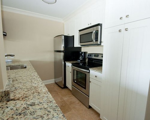 A well equipped kitchen.
