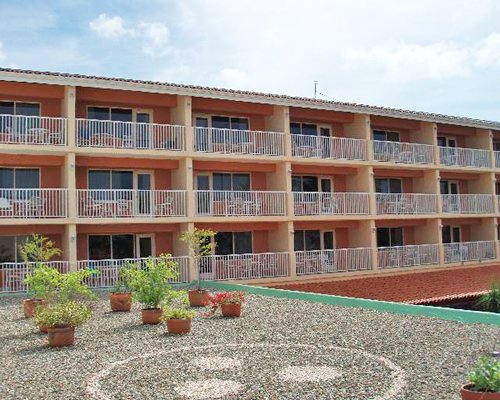 View of the balconies at Aruba Beach Club.