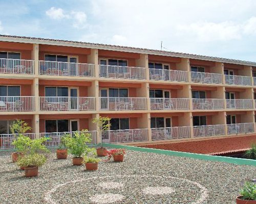 View of the balconies at Aruba Beach Club.