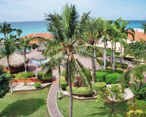 An aerial view of the Aruba Beach Club.