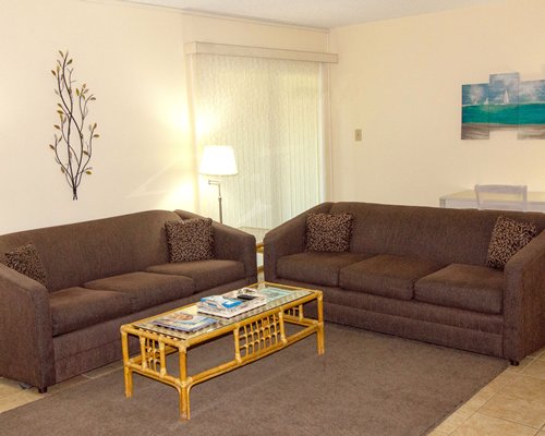 Furnished bedroom with two twin beds.