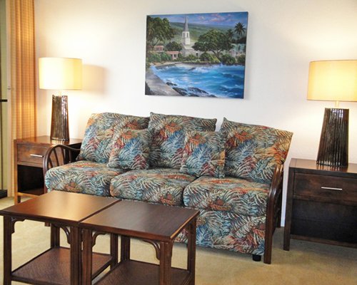 A well furnished living room.