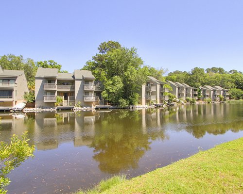 Two story units overlooking Lagoon.