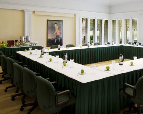 A conference room.