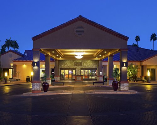 Entrance to resort.