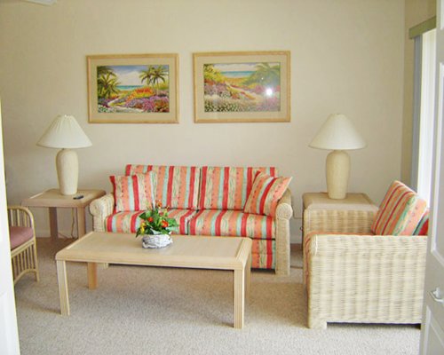 A well furnished living room.