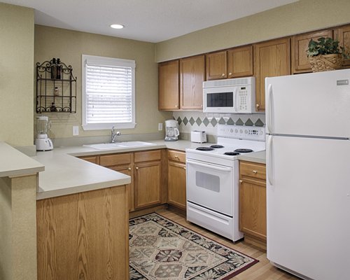 A well equipped kitchen.