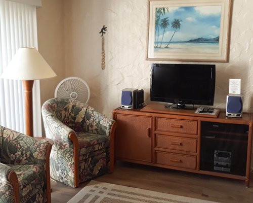 A well furnished living room.