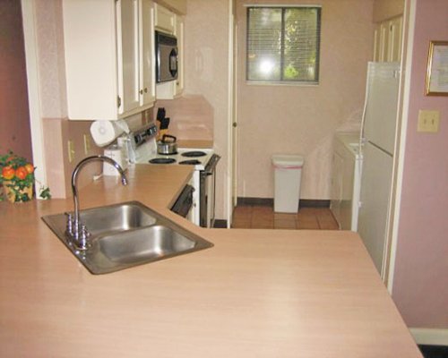 A well equipped kitchen.
