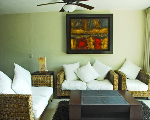 A well furnished living room.