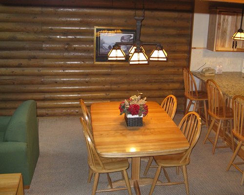 An open plan dining area.