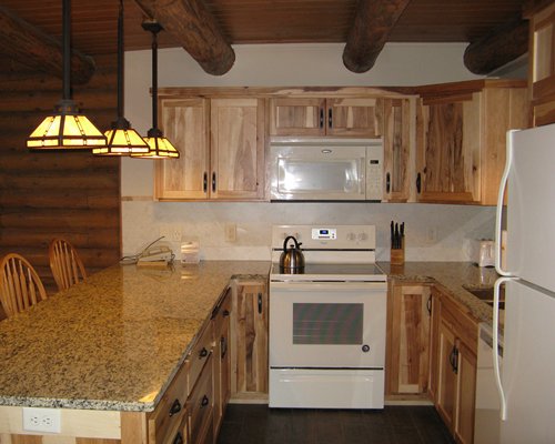 A well equipped kitchen.