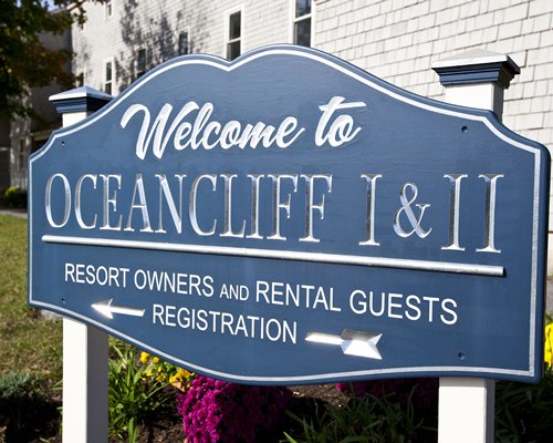 Signboard of Oceancliff I and II resort.