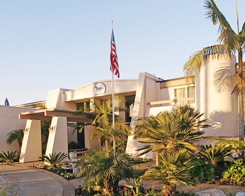 Street view of the Winners Circle Resort main building.