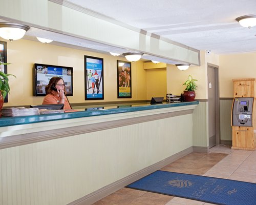 Reception area at Legacy Vacation Club.
