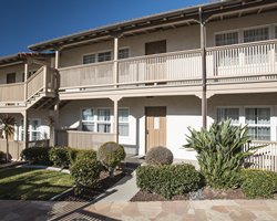 A scenic exterior view of multi story units.