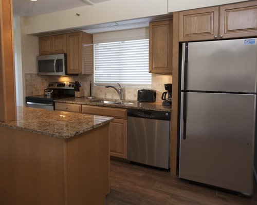 A well equipped kitchen.