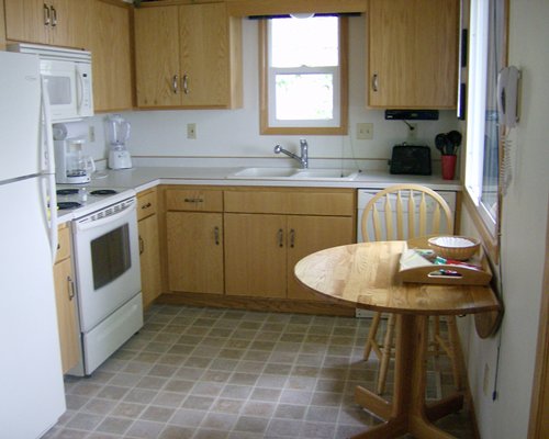 A well equipped kitchen.