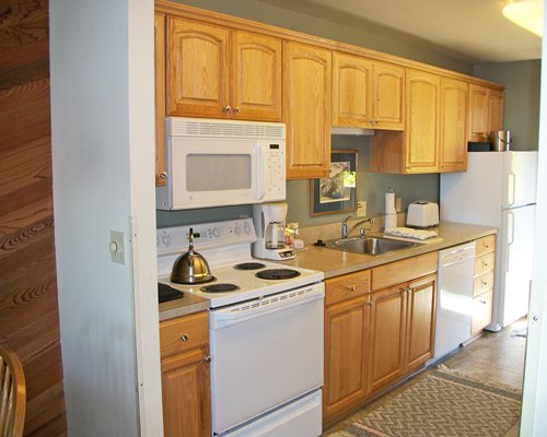 A well equipped kitchen.