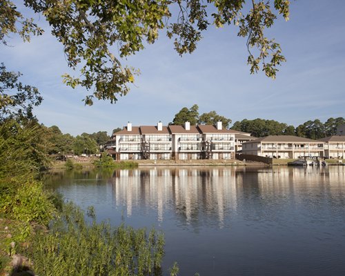 Lake view of Emerald Isle Condominiums resort.