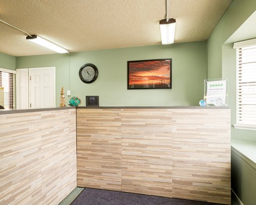 The reception area at Channel Island Shores.