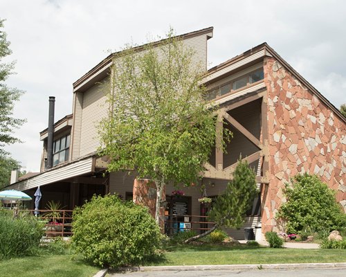 A scenic view of Circle J Club at Jeremy Ranch Resort.