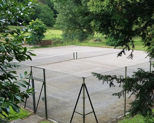 Outdoor tennis courts.