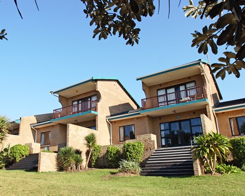 Scenic multiple units of Club Hacienda Resort with private balcony.