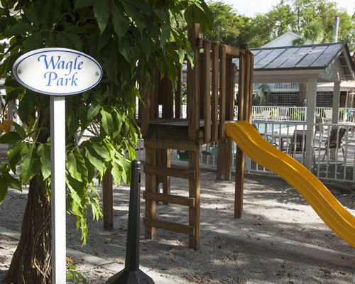 An outdoor play area.