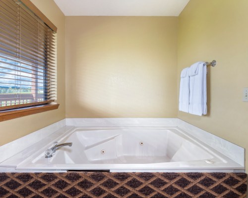 AN INDOOR HOT TUB.