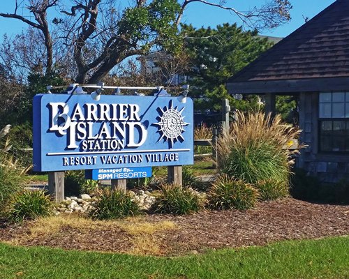 Signboard of Barrier Island Station.