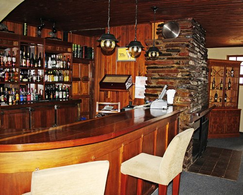 A convenient indoor bar.