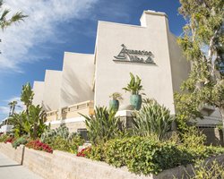 An exterior of the Aquamarine Villas.