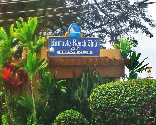 Signboard of Kamaole Beach Club resort.