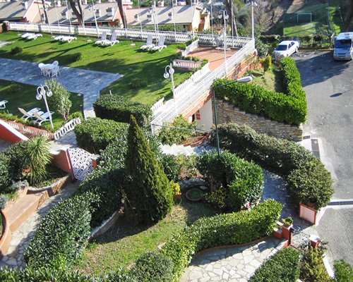 An aerial view of a pathway to Portofino Est Residence.