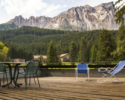 Lounge area at Residence Grand Hotel Carezza.