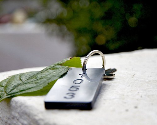 A view of the resort room key.