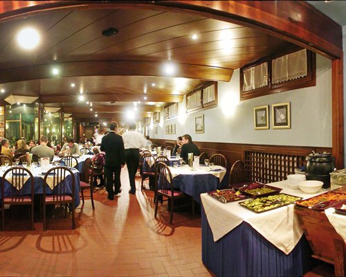 An indoor fine dining restaurant.