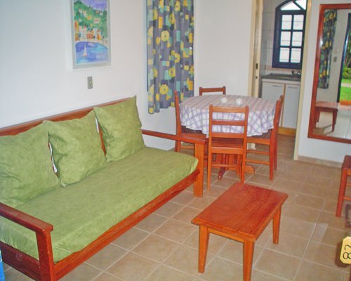 An open plan living room and dining area.
