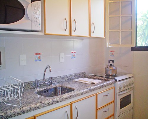 A well equipped kitchen.