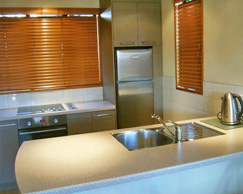 A well equipped kitchen.