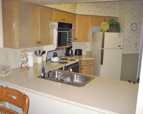 A well equipped kitchen.